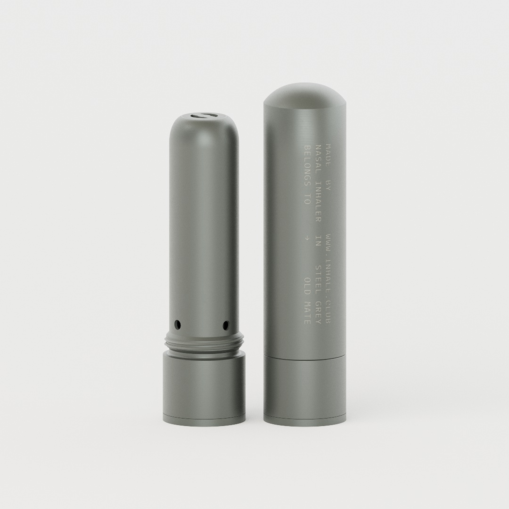Steel Grey Nasal Inhaler