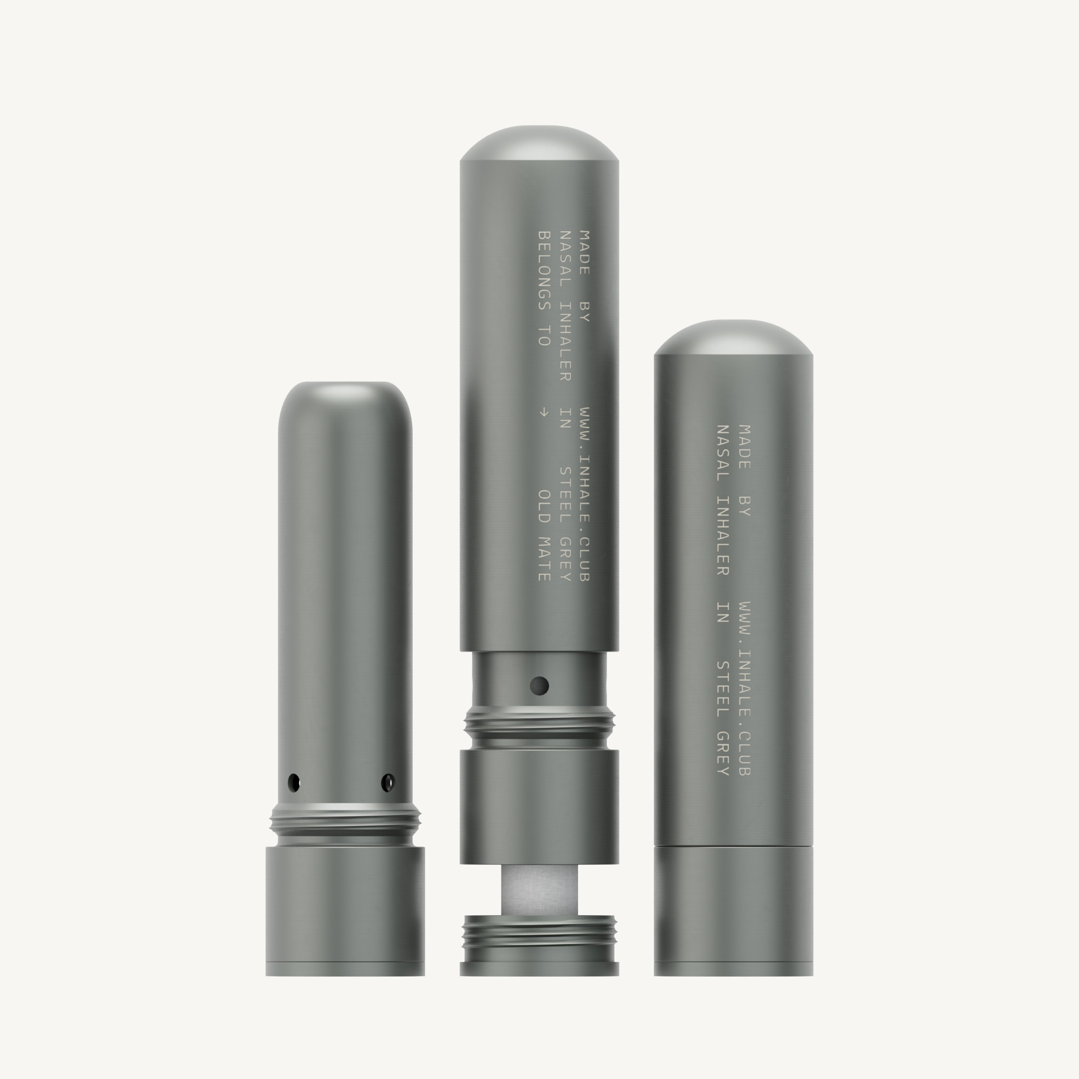 Steel Grey Nasal Inhaler
