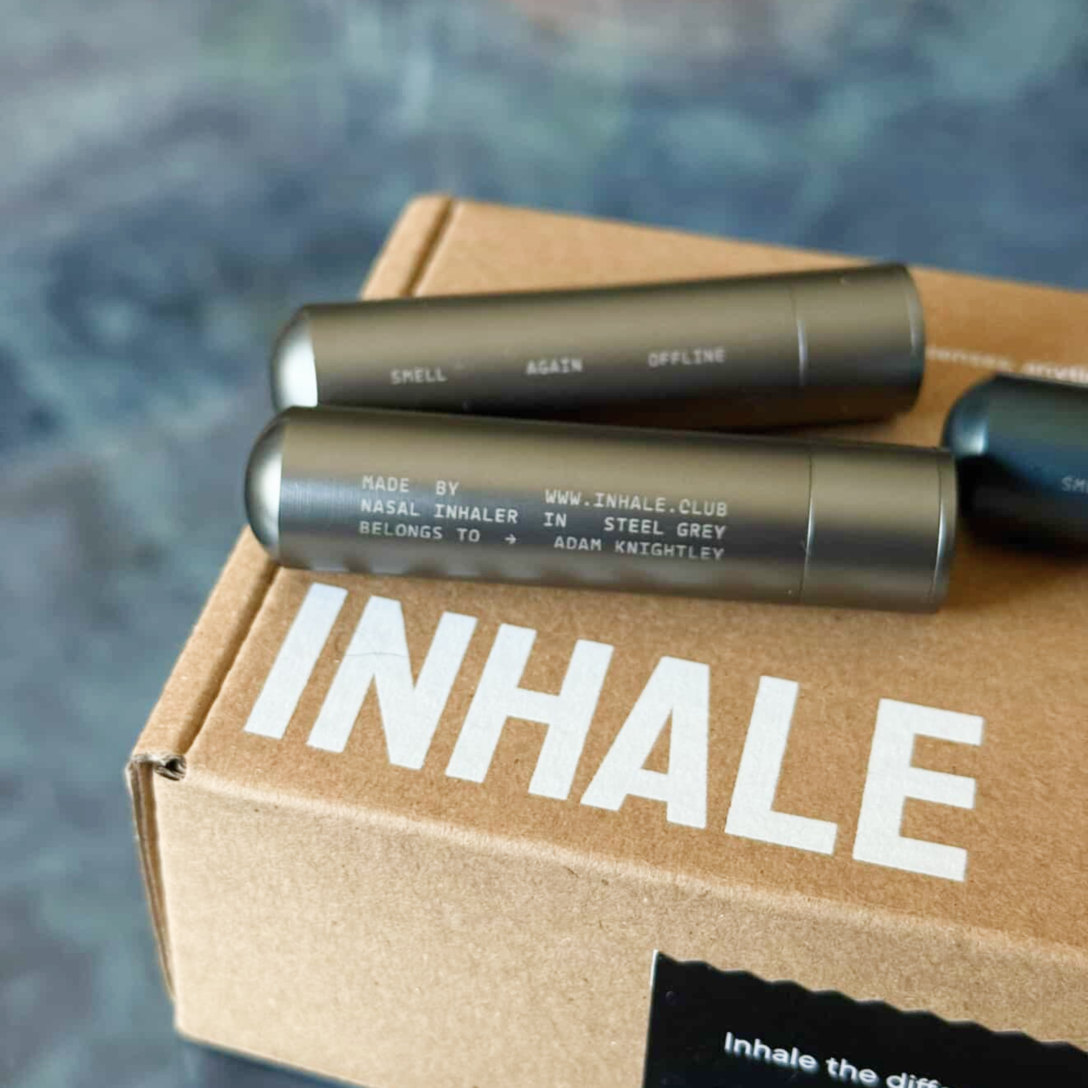 Steel Grey Nasal Inhaler